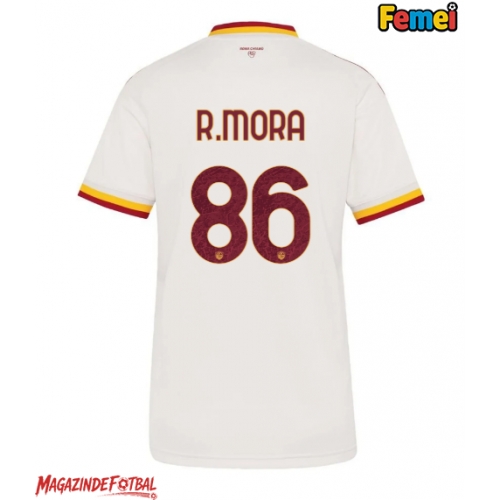 AS Roma Rodrigo Mora #86 Tricou Fotbal Replică 2026-27 Femei Deplasare AS Roma Rodrigo Mora #86 Tricou Fotbal Replică 2026-27 Femei Deplasare